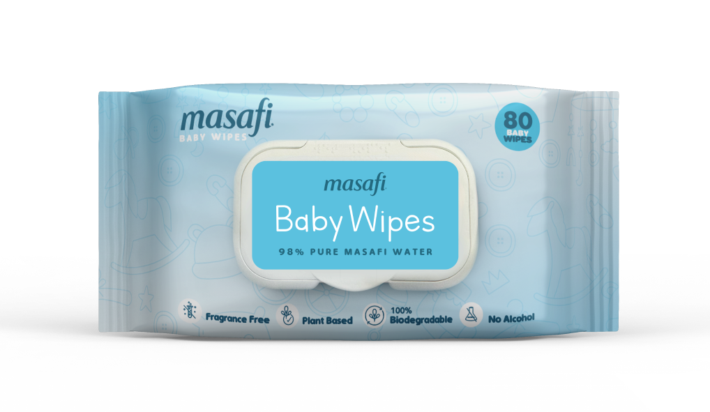 Masafi Pure Water Baby Wipes 80 Sheets Baby Wipes